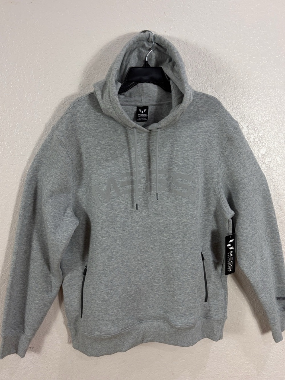 Messi Heather Grey Hoodie